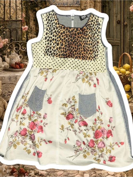 Dolce & Gabbana Other - Dolce & Gabbana D&G Junior Leopard Print / Floral Denim Dress